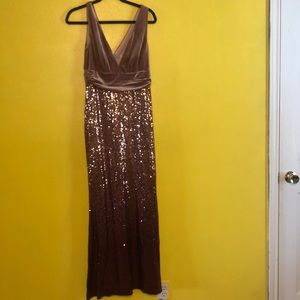 Rose Gold Evening Dress